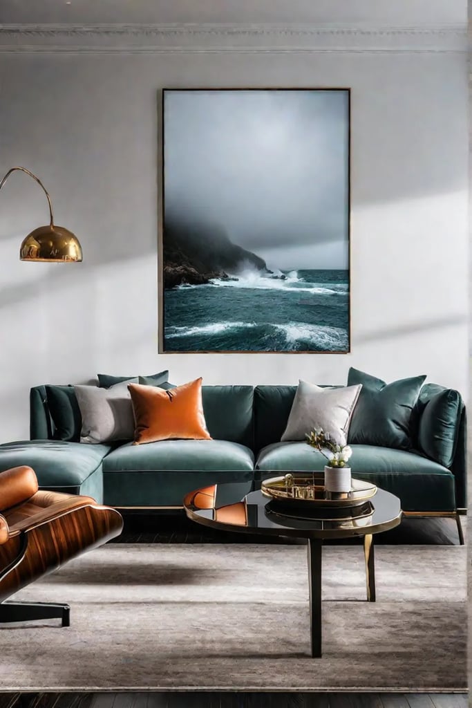 Gallery wall in living room