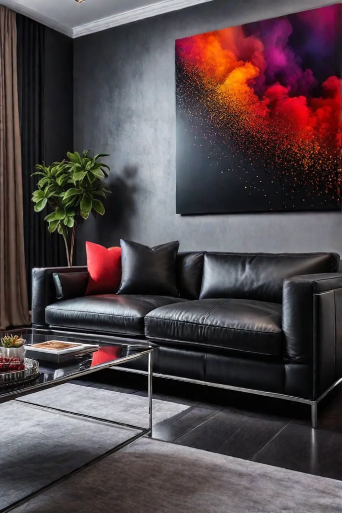 Modern minimalism living room with uncluttered spaces