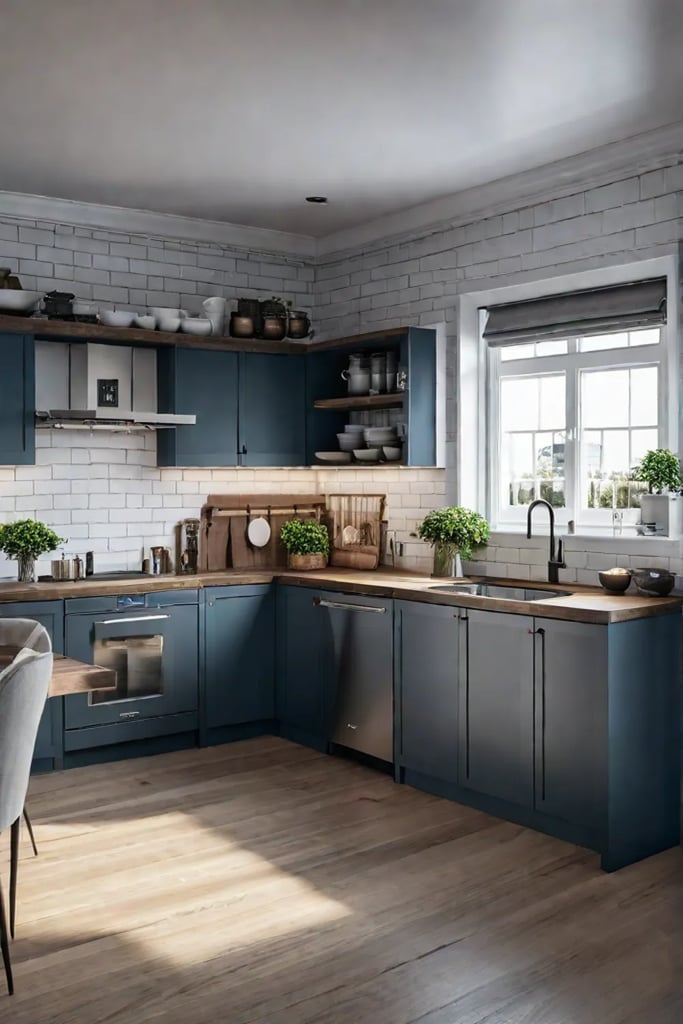 Modern kitchen with spacesaving technology