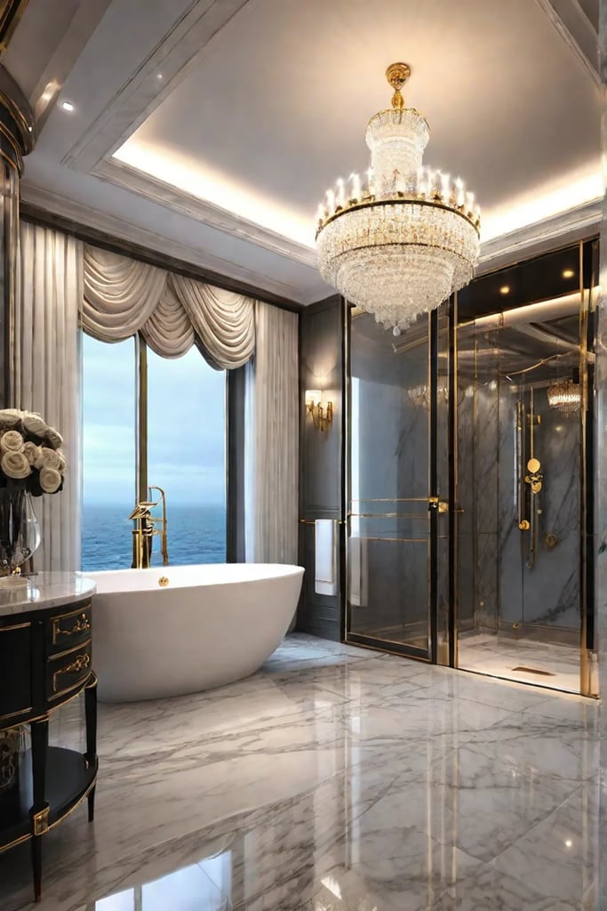 Opulent and luxurious small bathroom