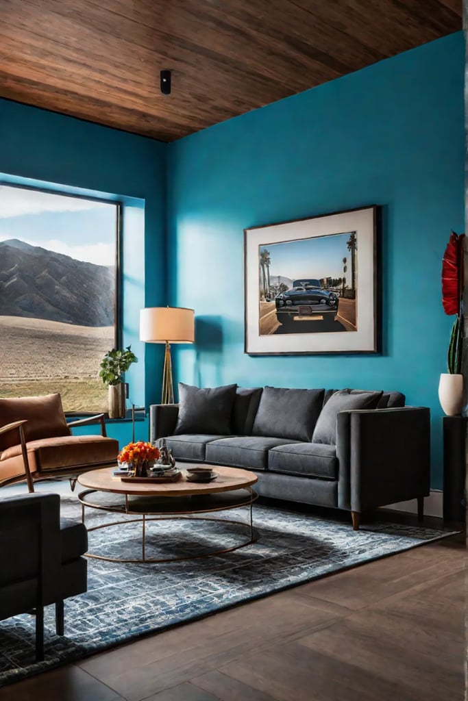 Personalized and eclectic living room