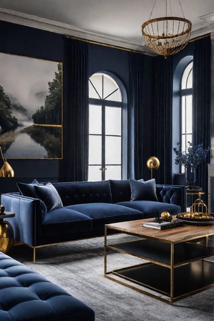 Sophisticated living room with luxurious and elegant touches