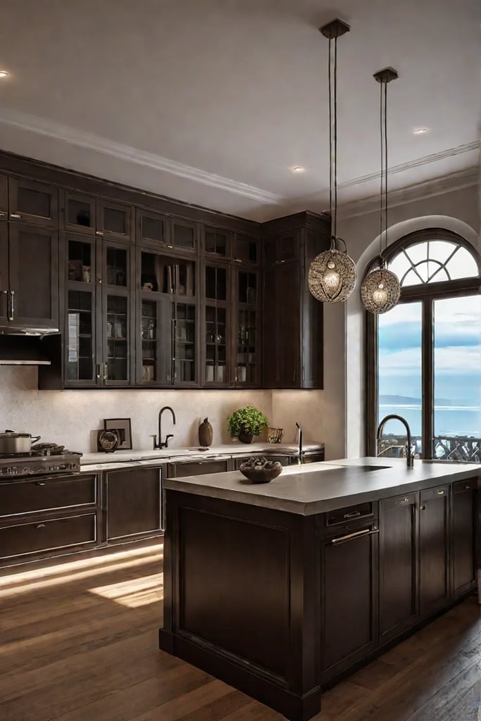 Sustainable kitchen with recycled paper countertops