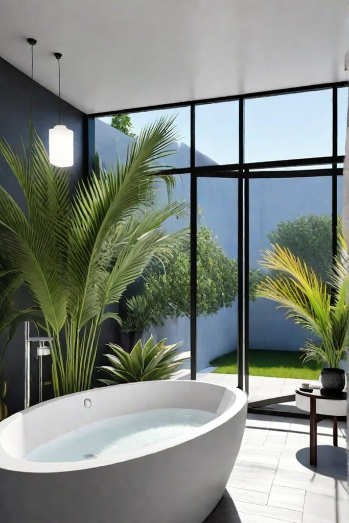 Bathroom designed for selfcare and pampering