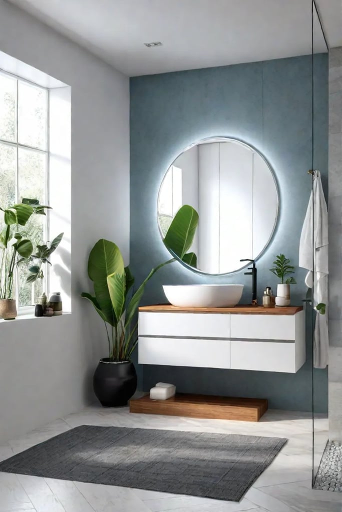 clutterfree bathroom decor