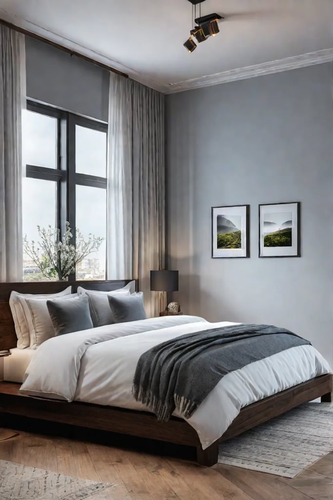 Morning lark bedroom with natural light