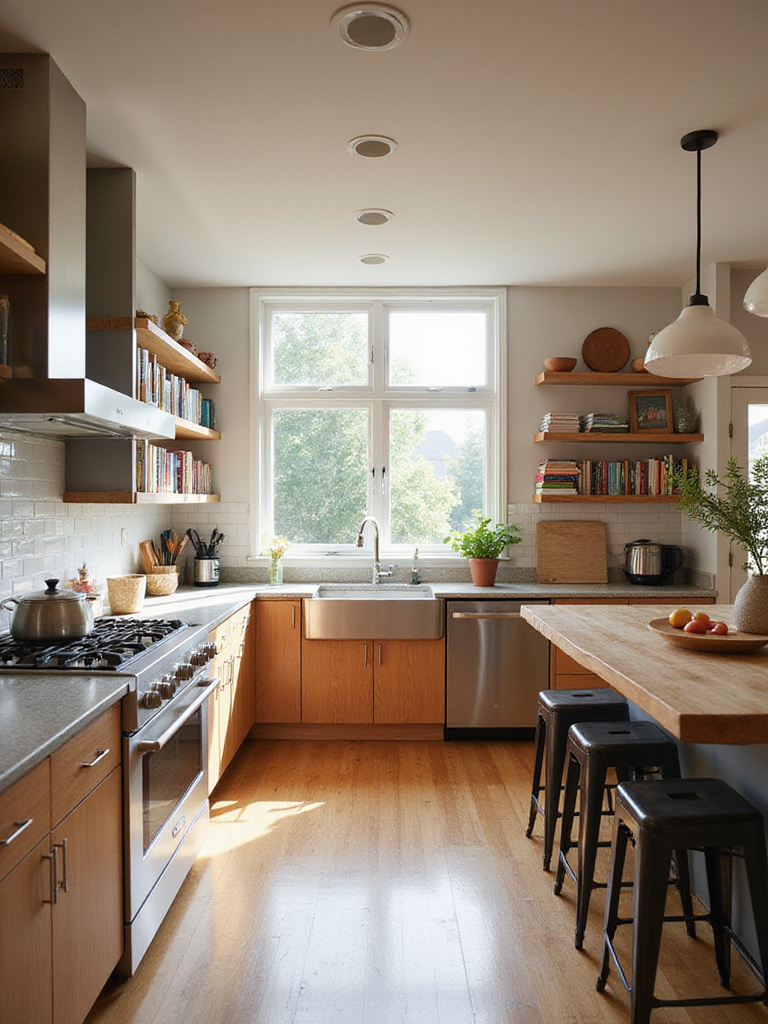 Modern kitchen designed for family cooking with large island and natural light