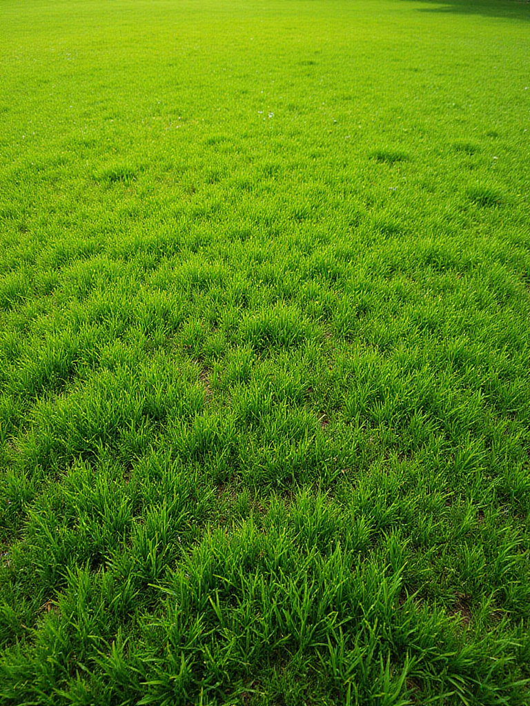 Lush, healthy green lawn
