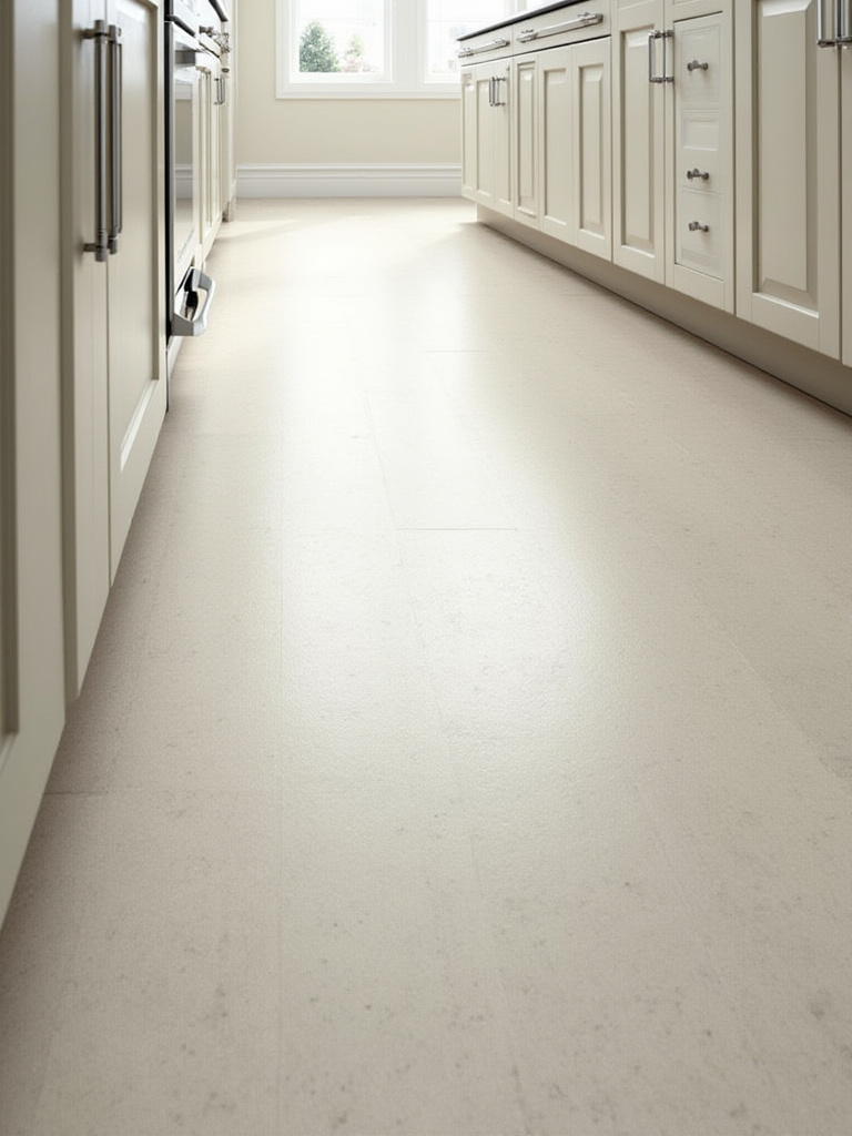 Kitchen floor showcasing different types of tile side-by-side, illustrating budgeting choices and varying material costs.