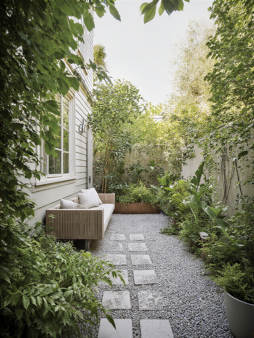 Detailed backyard yard assessment scene with soil samples, sun path app, and base map on clipboard on wooden table under natural light