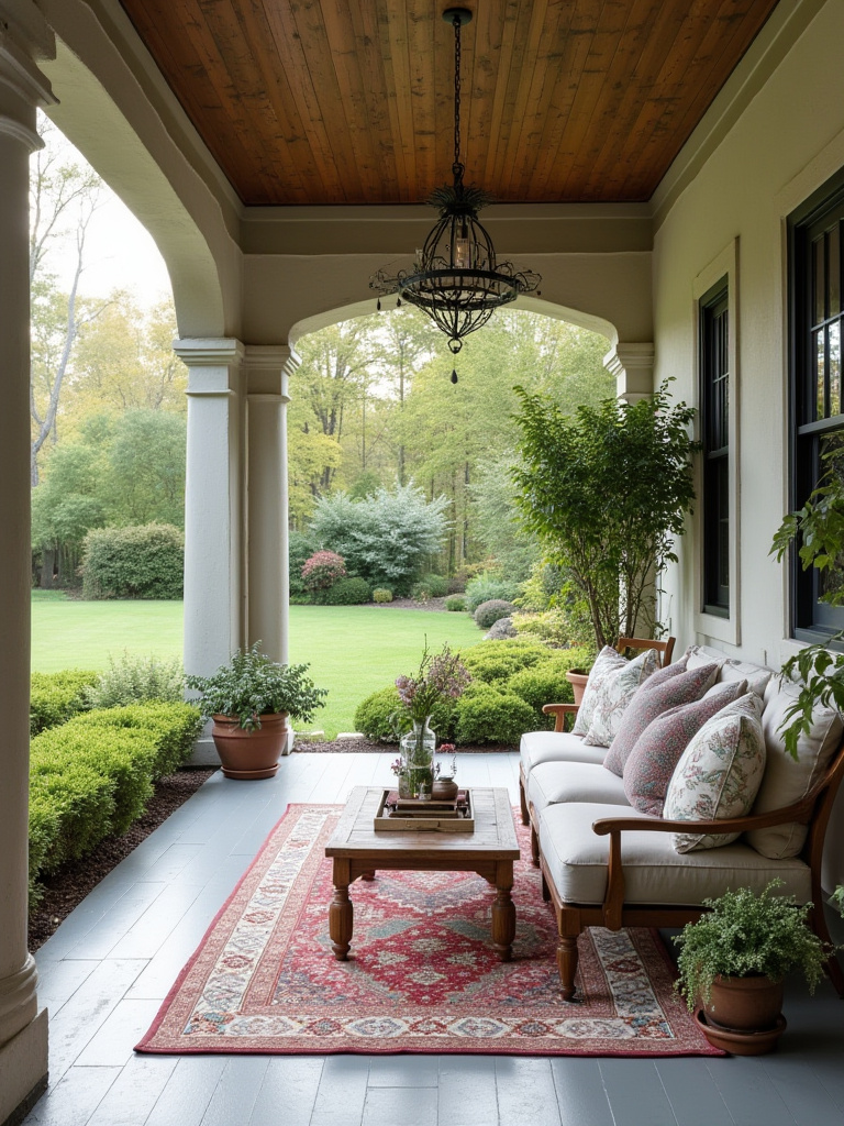Backyard porch construction site with architectural blueprints and building permits displayed on a wooden table, highlighting early permit evaluation and building code compliance.