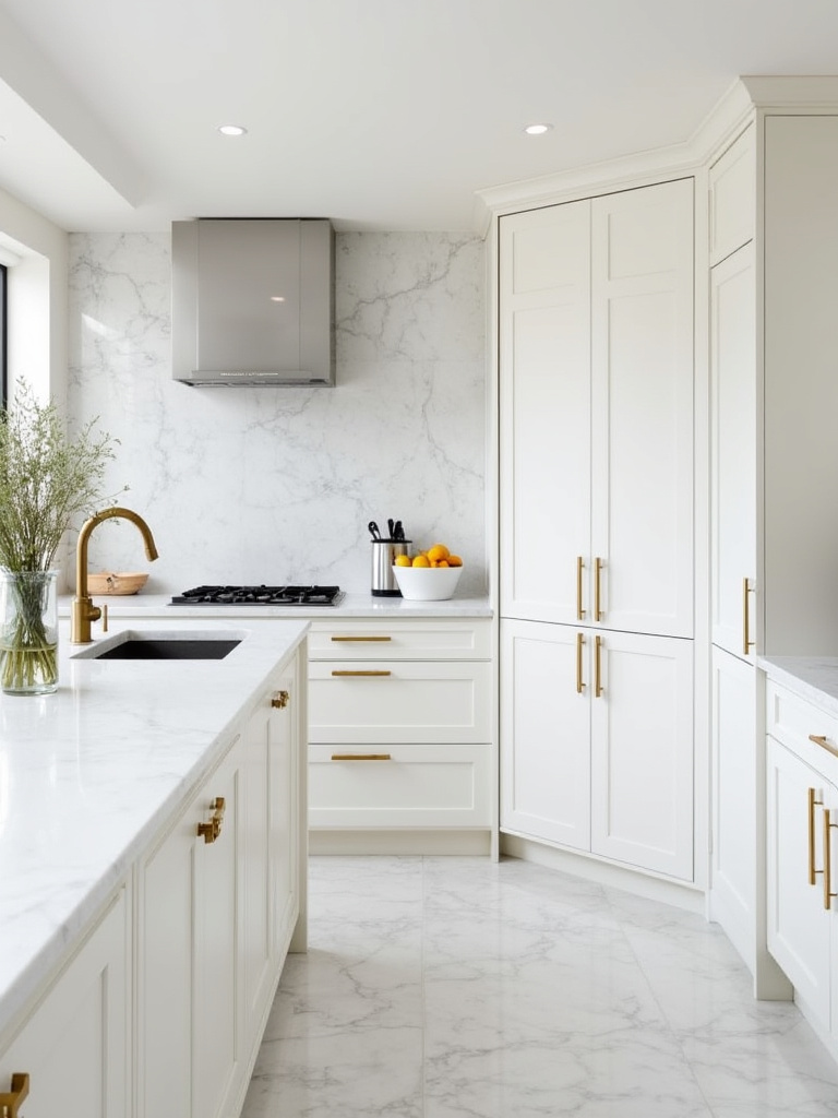 Small kitchen cabinet with fully extended pull-out shelves and organized drawers showcasing efficient storage solutions