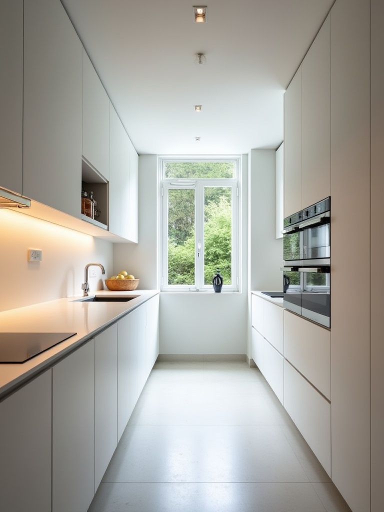 A modern kitchen showcasing distinct functional zones like prep, cooking, and cleanup areas, emphasizing an efficient and deconstructed work triangle layout.