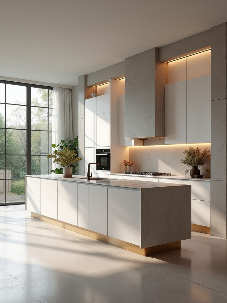 Portrait of a luxury kitchen with modular cabinetry and future-ready infrastructure