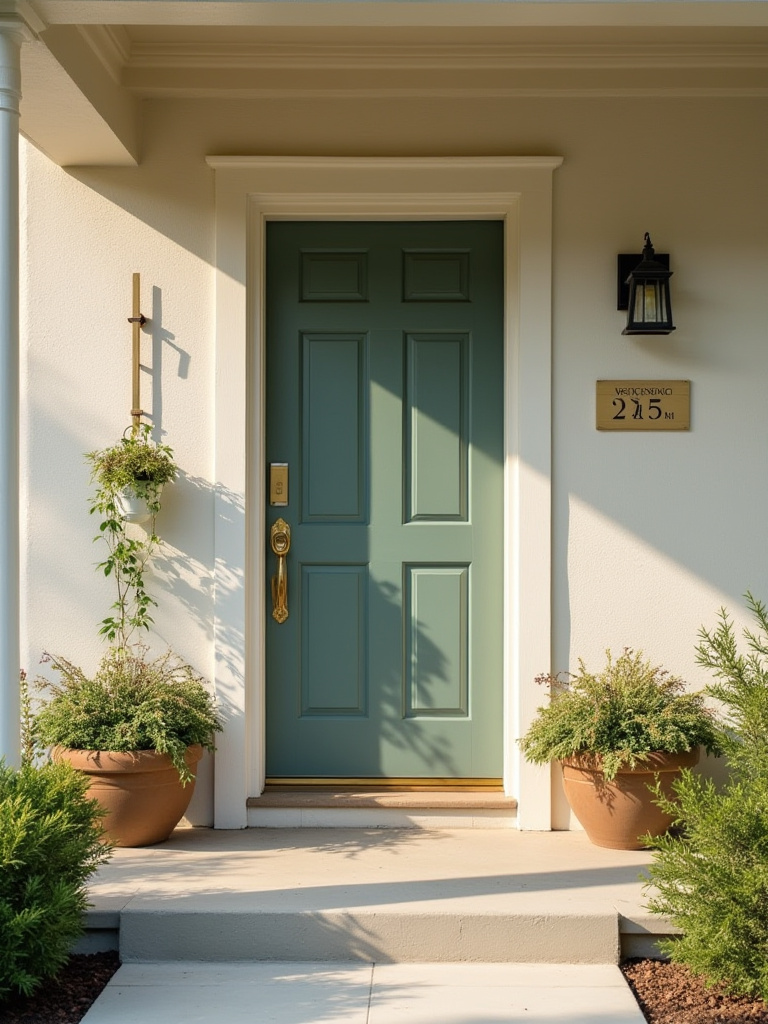 Front door features assessment for curb appeal