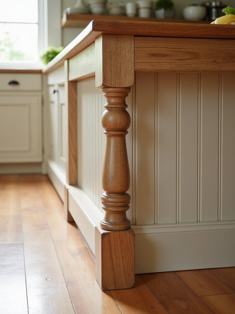 Assortment of farmhouse kitchen island materials including wood, countertop samples, hardware, and fabric, artfully arranged on a design surface, symbolizing smart budgeting and careful selection.