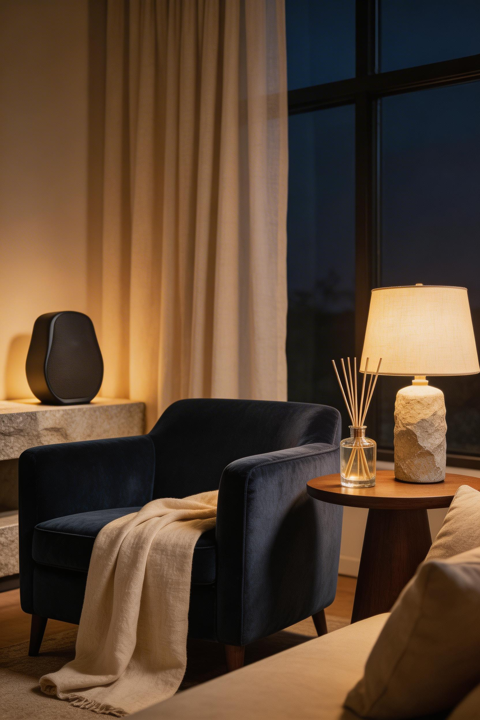 The sensory details of a luxury living room — scent, soft acoustics, and varied tactile surfaces — create an atmosphere that photographs can suggest but only experience can confirm.