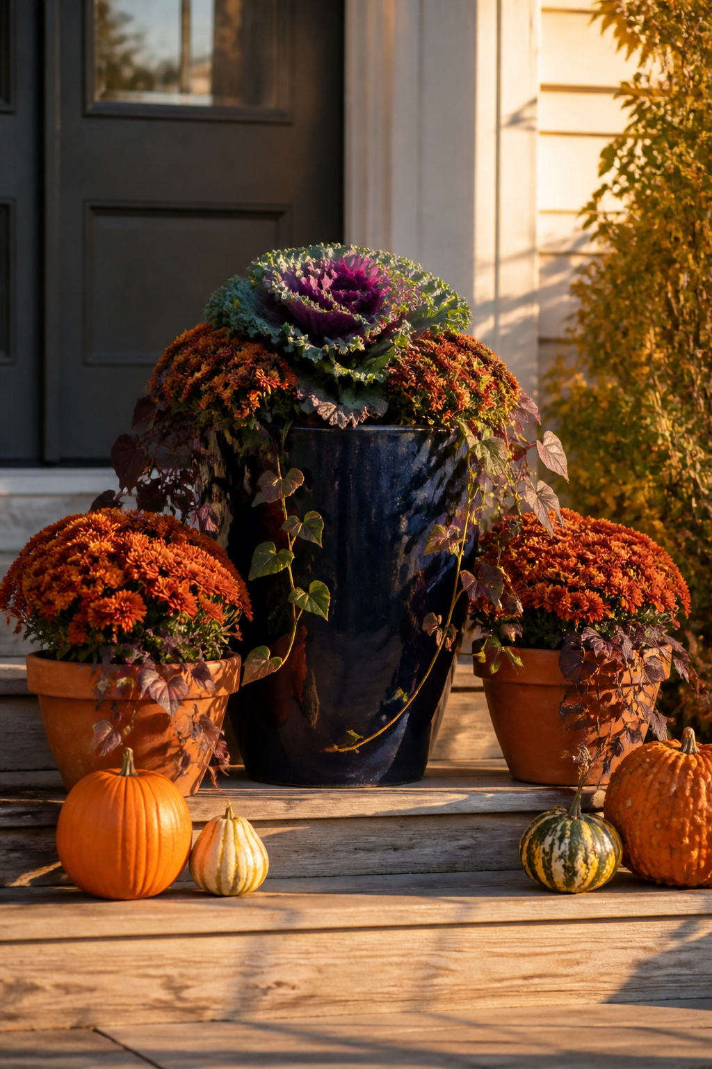 Seasonal planter rotations keep the same containers looking fresh year-round without buying new pots each season.
