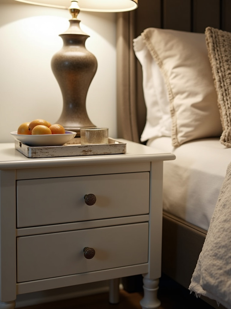 A bedroom highlighting small decorative details