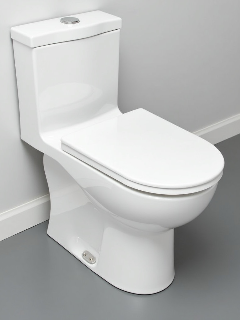 A modern toilet with a soft-close seat
