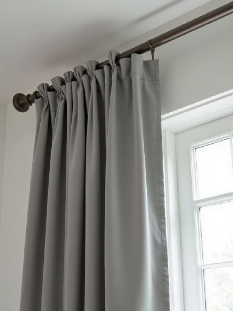 A modern curtain rod providing essential support and adding design to the curtain design in the home