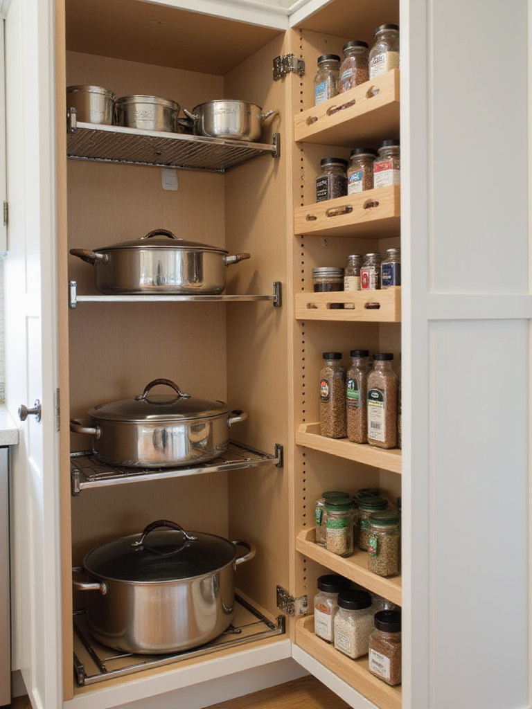 Picture of 19 Kitchen Cabinet Storage Solutions for Mindful Cooking - Decor Swag