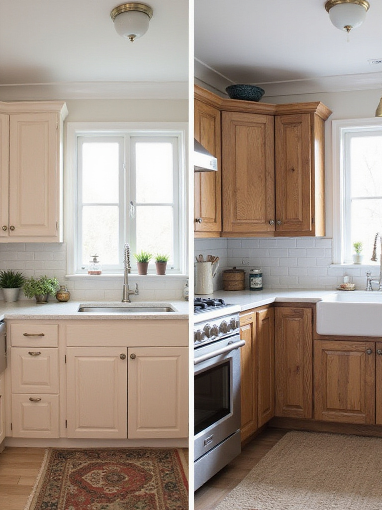 Organic kitchen cabinets seamlessly fitting into modern and rustic kitchen designs.