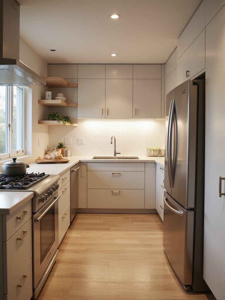 Modern kitchen design balancing budget constraints and functionality