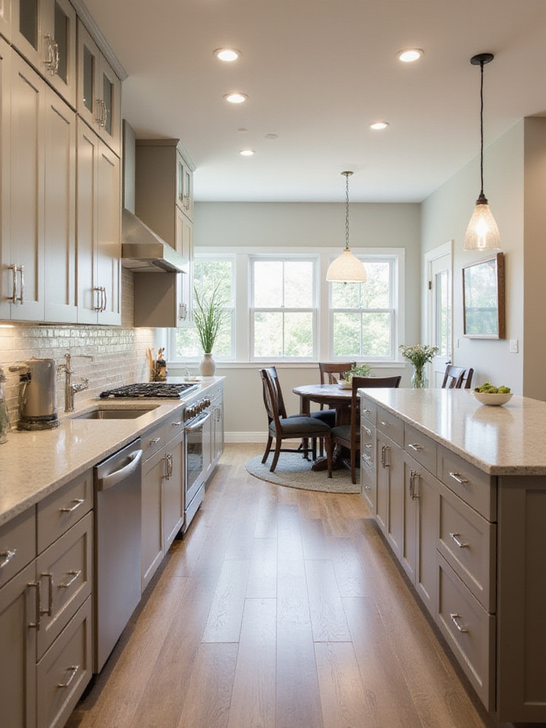 ADA-compliant kitchen design showcasing accessible features.