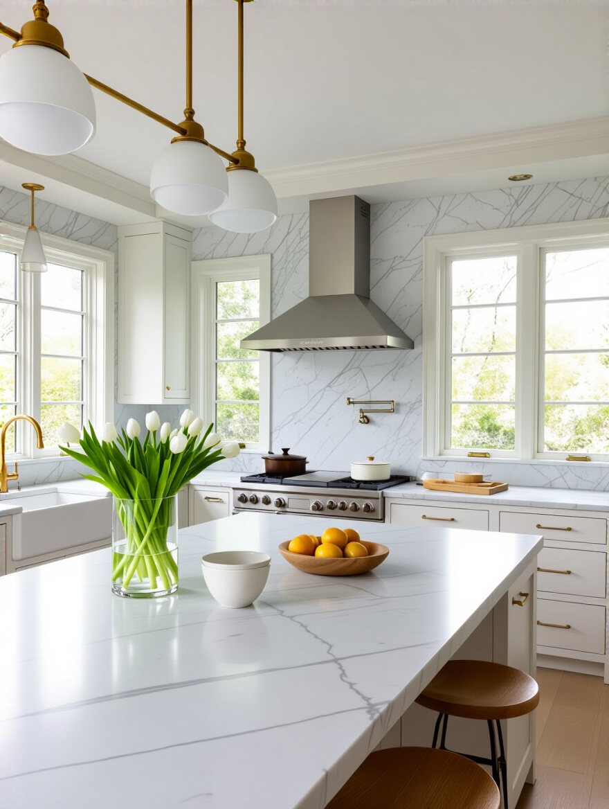 Well-organized kitchen inspiration board with paint swatches, fabric samples, and kitchen decor images