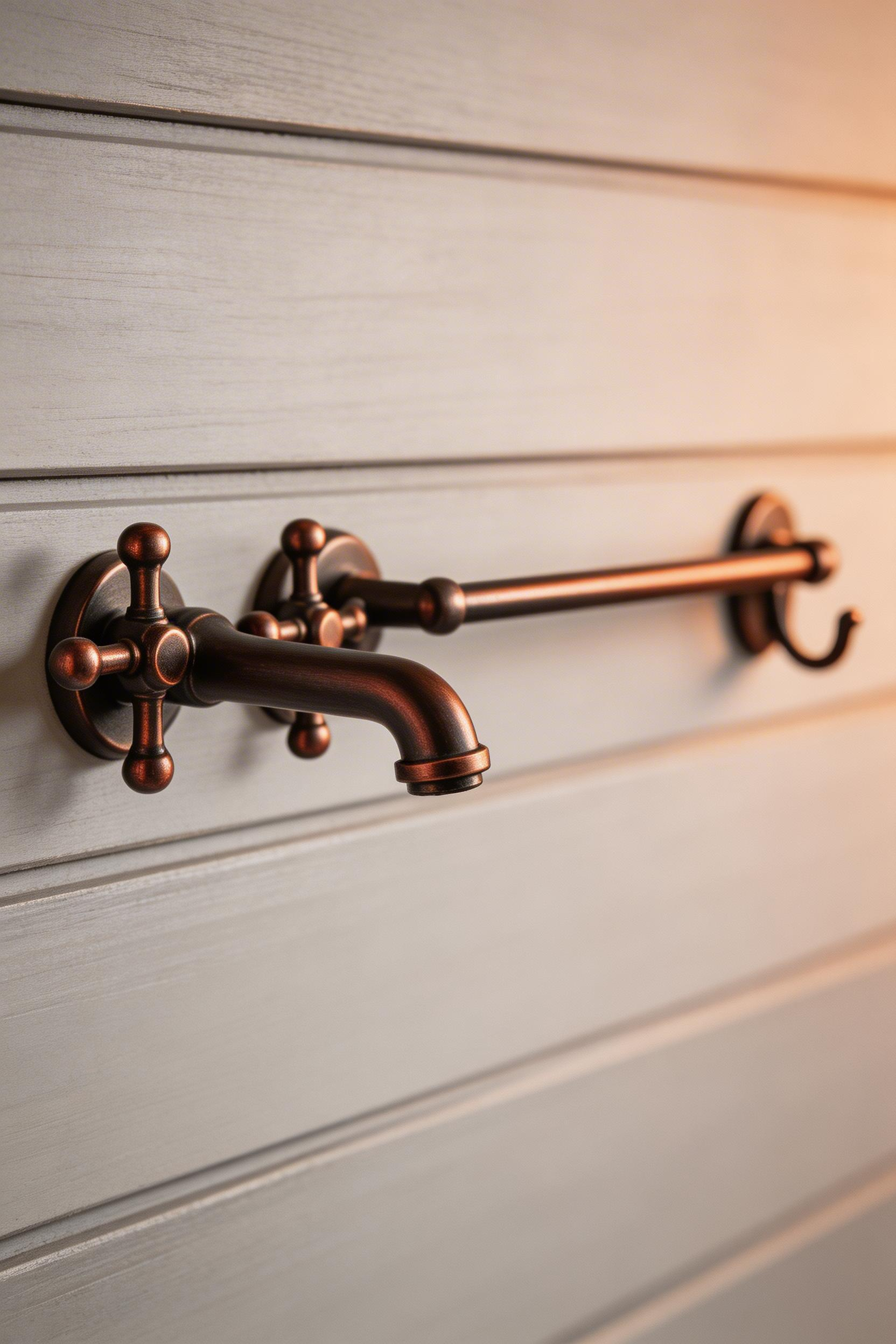 Oil-rubbed bronze is a living finish that darkens and lightens with use — its organic aging is intentional and exactly what rustic design asks for.