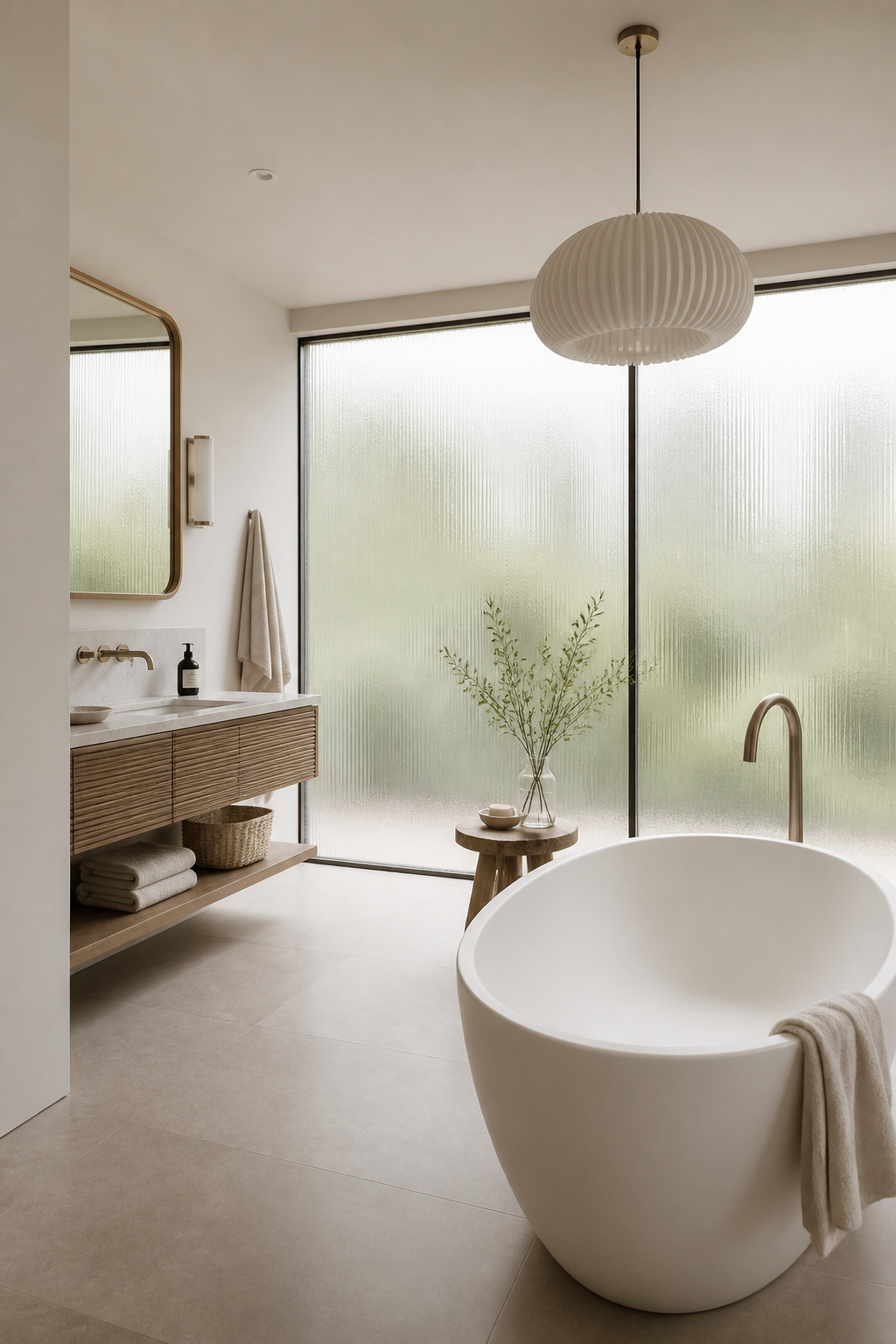 A bathroom built around natural light — one of the most impactful bathroom design ideas for how little it costs to get right.