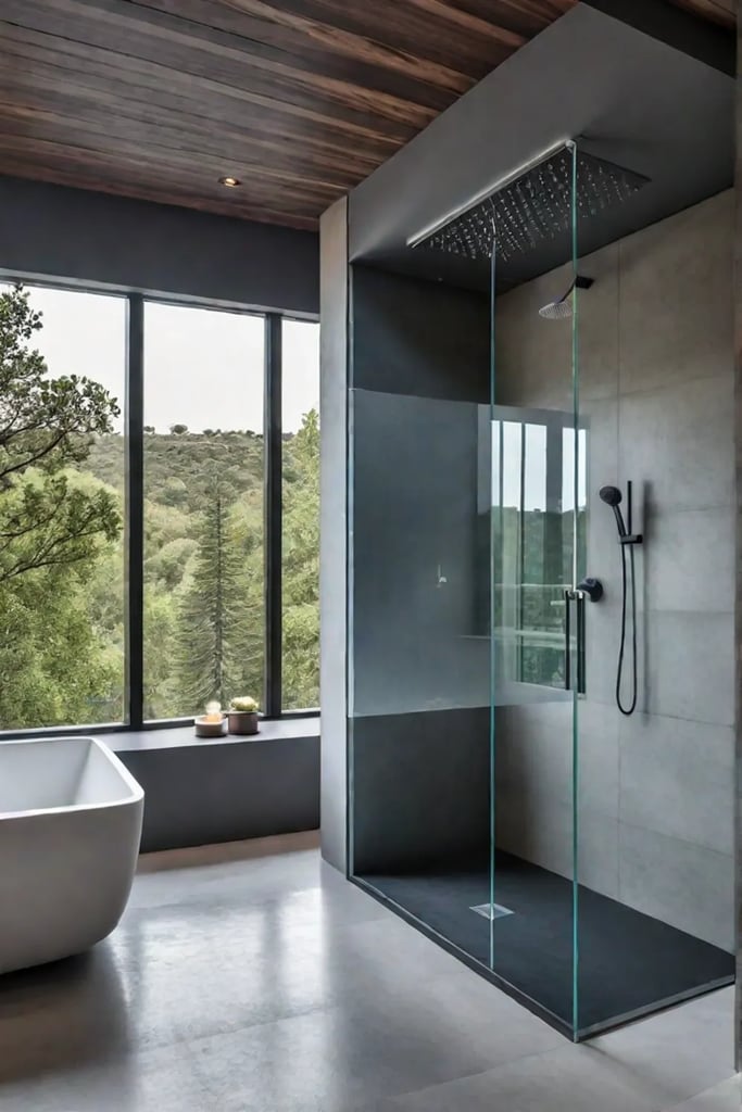 Bathroom retreat natural elements serene atmosphere tranquility
