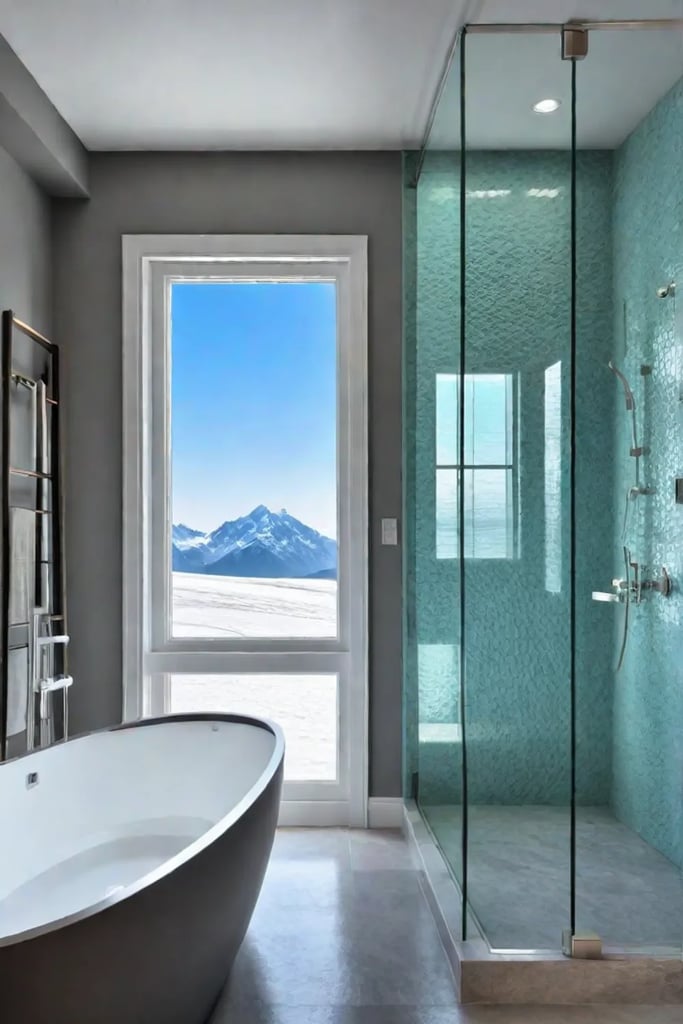 Bathroom with a view