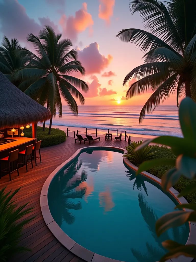 Beach house inspired deck design