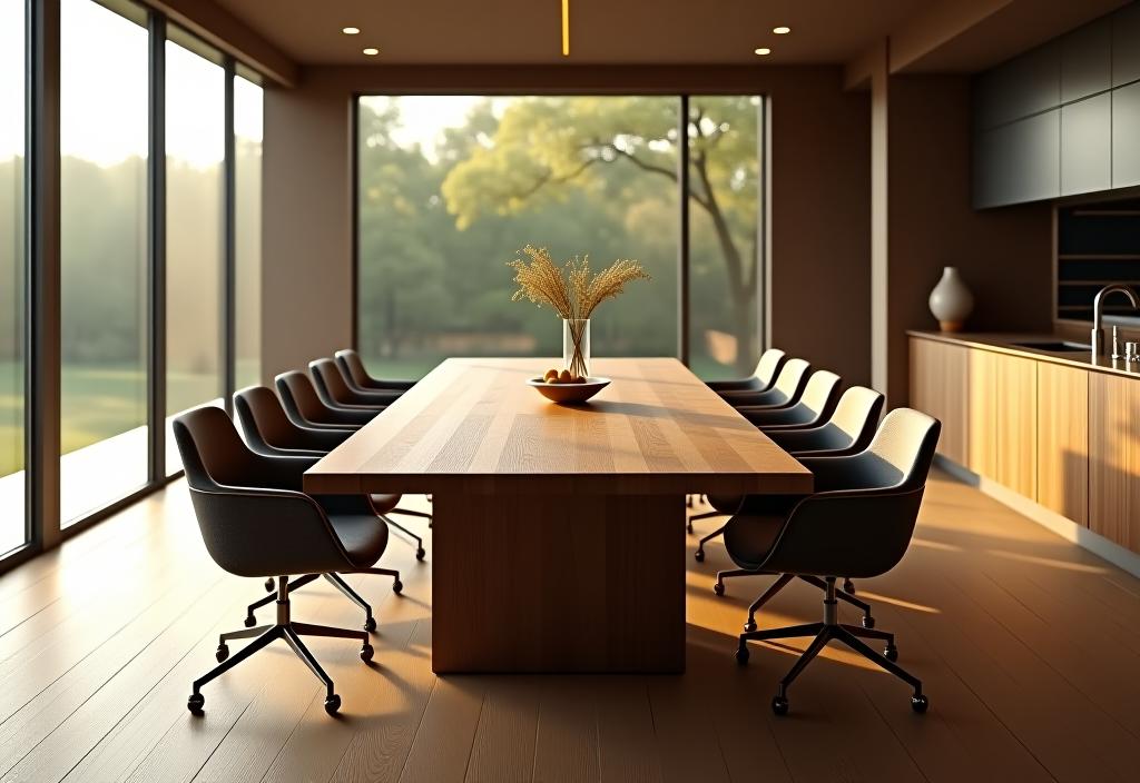 Contemporary eco dining room with minimalist design