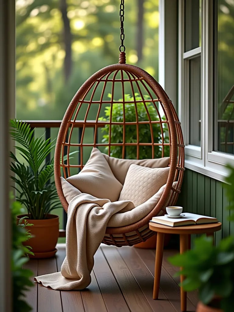 Deck with vertical garden wall and built in seating