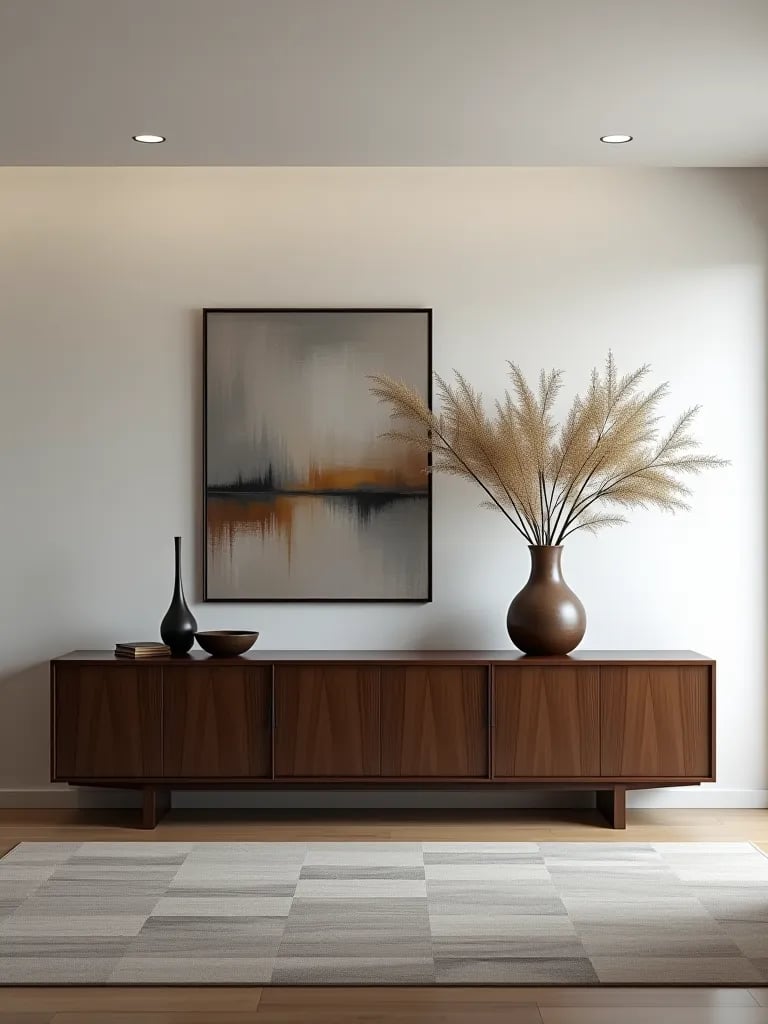 Elegant dining room with statement sideboard