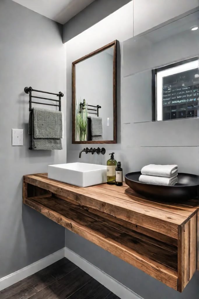 Farmhouse sink bathroom