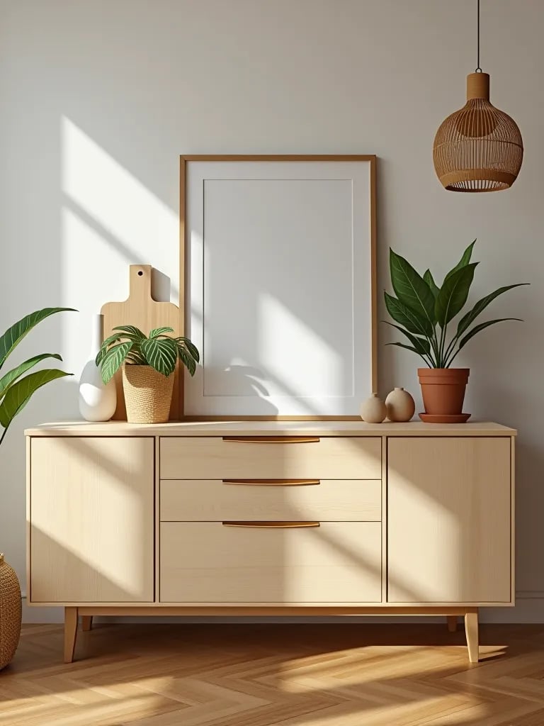 Functional and stylish Scandinavian dining room storage