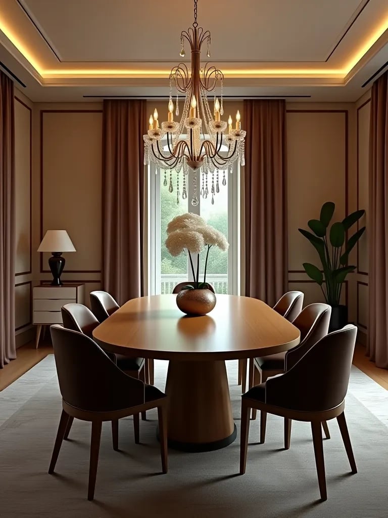 Luxurious eco friendly contemporary dining room