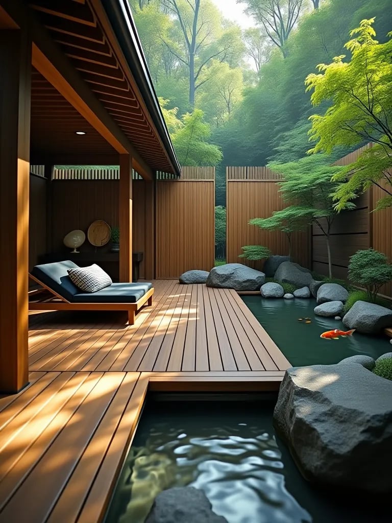 Minimalist Scandinavian deck design