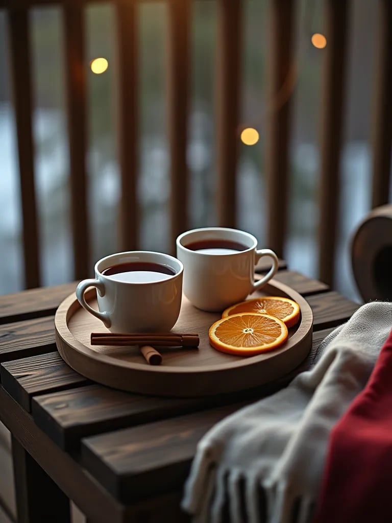 Winter deck bird feeder with colorful birds