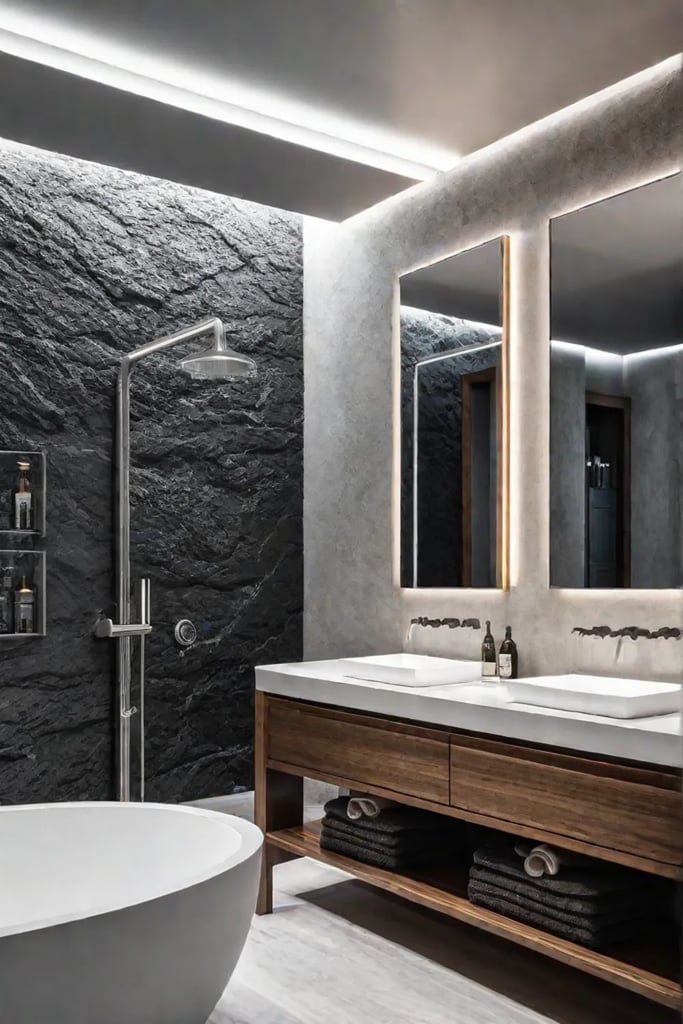 bathroom with neutral color scheme