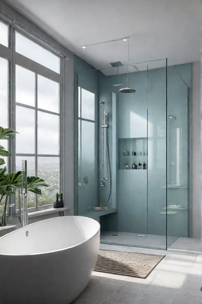 bathroom with soft lighting