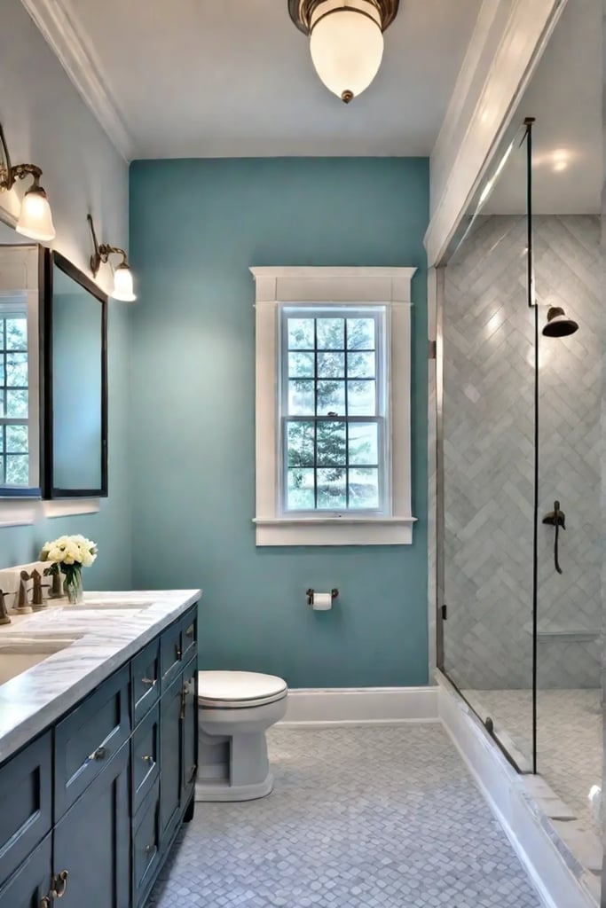 bathroom with updated fixtures