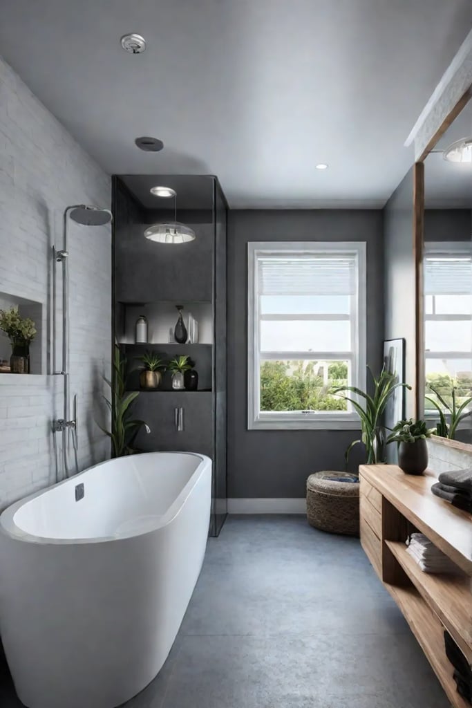 bathroom with walkin shower