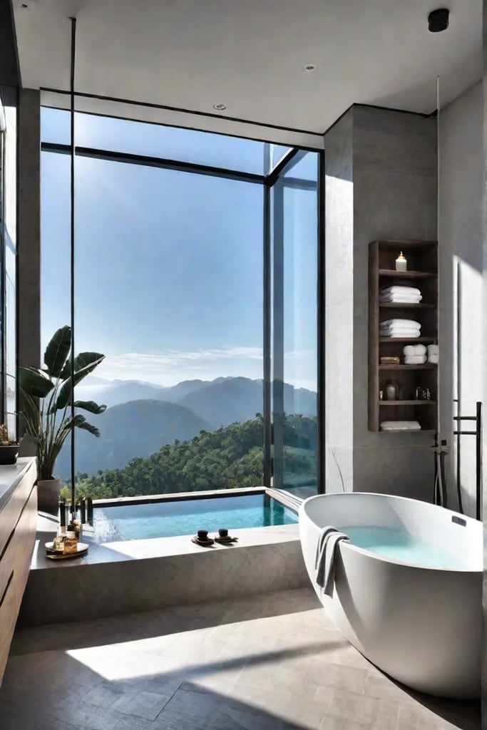 natural light bathroom