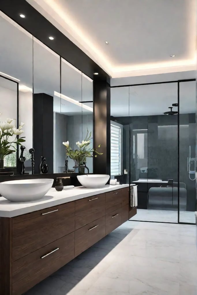 shared master bathroom