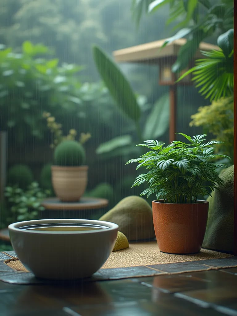 Before and after of balcony transformed into thriving container vegetable garden